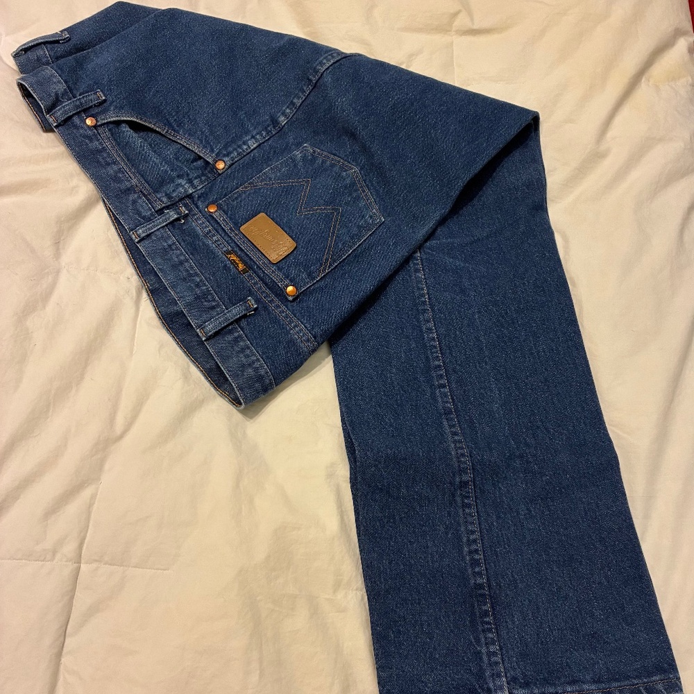Men's Wrangler 936PWD Cowboy cut Slim fit jeans - size 44x30